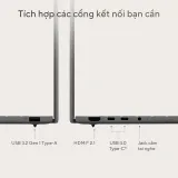 Laptop Asus ZenBook A14 UX3407QA-QD299WS (Snapdragon X X1 26 100 | 16GB | 512GB | 14 inch WUXGA OLED | Win 11 | Office)